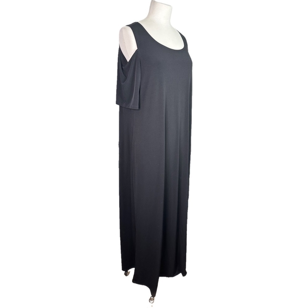 Chico’s Stretchy Black Pullover Maxi Dress XL - Picture 2 of 4